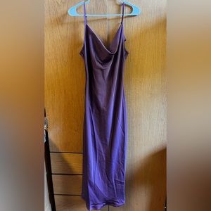 Purple Long Slip Dress